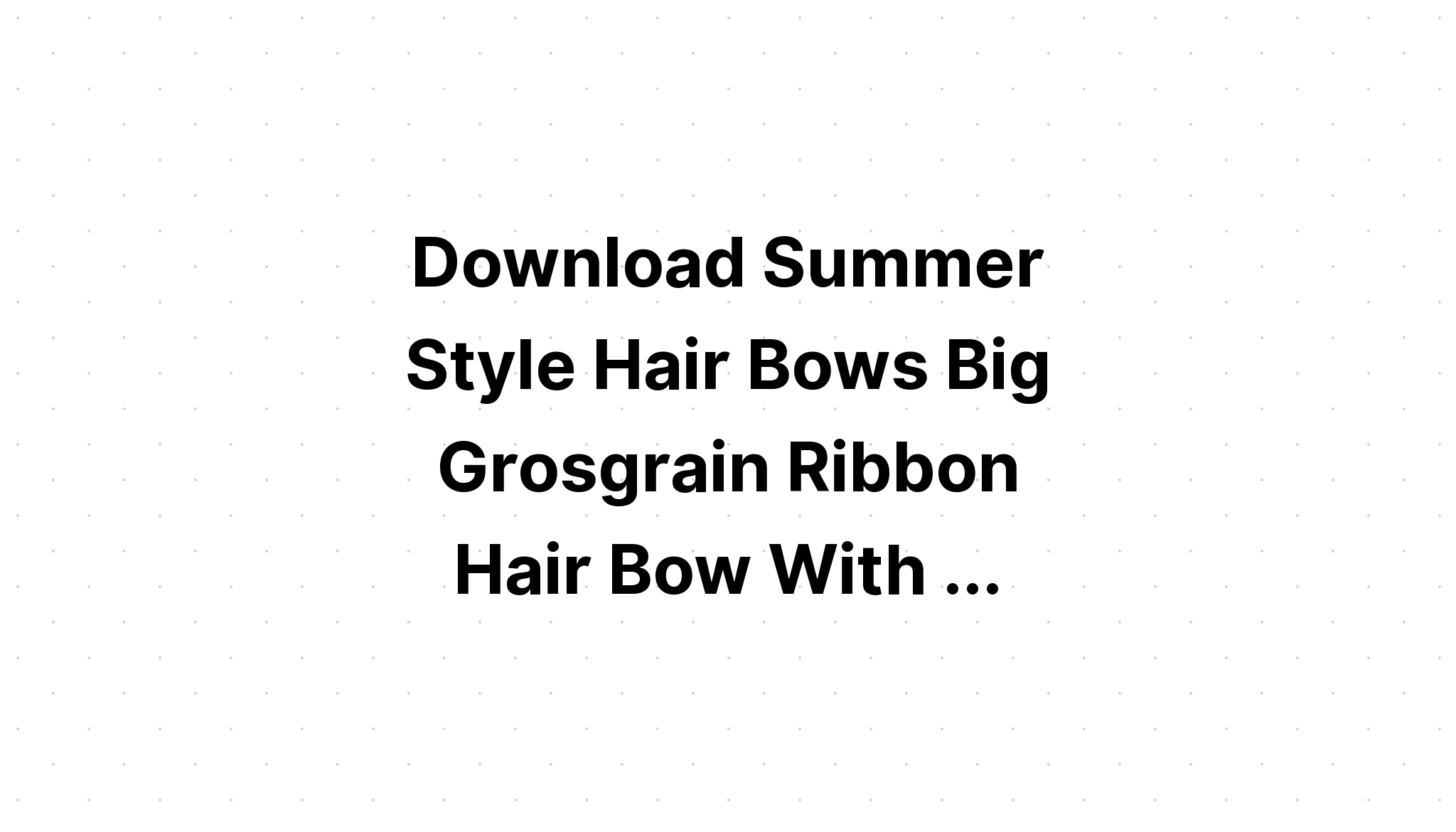 Download Hair Bow?? SVG File